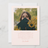 Bright Future Stars Multi Photo Peach Grad 案内状 (裏面)