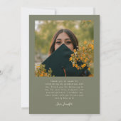 Bright Future Stars Multi Photo Sage Green Grad 案内状 (裏面)