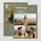 Bright Future Stars Multi Photo Sage Green Grad 案内状 (正面/裏面)