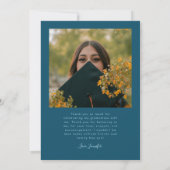 Bright Future Stars Multi Photo Teal Grad 案内状 (裏面)