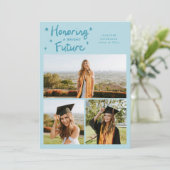 Bright Future Stars Multi Photo Turquoise Grad 案内状 (スタンド正面)