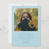 Bright Future Stars Multi Photo Turquoise Grad 案内状 (裏面)