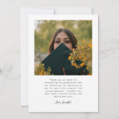 Bright Future Stars Multi Photo White Grad 案内状 (裏面)