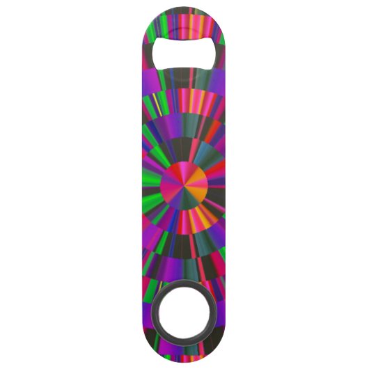 Bright Geometric Bar Key Speed Bottle Opener スピード栓抜き (正面)