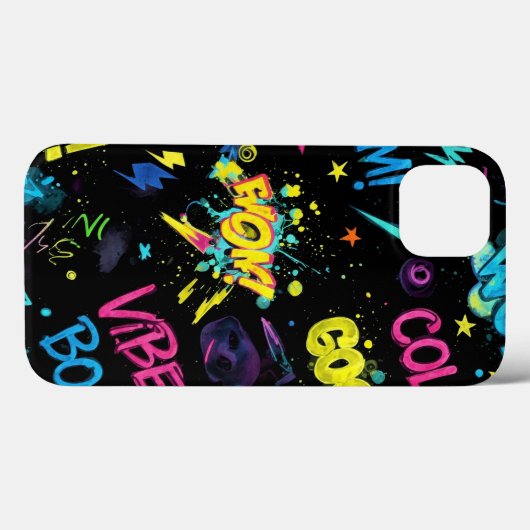 Bright Graffiti by Natasha Us Case-Mate iPhoneケース (裏面 (横))