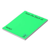 Bright Green Amateur Radio Call Sign Notepad ノートパッド (回転)