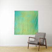Bright green and turquoise pop art retro backgroun タペストリー (インサイチュ)