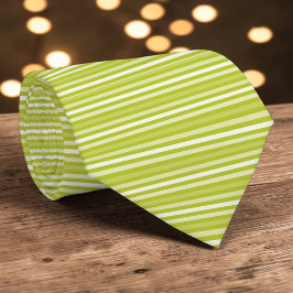 Bright Green Color Stripes Necktie ネクタイ