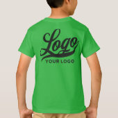 Bright Green Companyロゴスワッグビジネスキッズボーイズ Tシャツ (裏面)