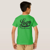 Bright Green Companyロゴスワッグビジネスキッズボーイズ Tシャツ (裏面フル)
