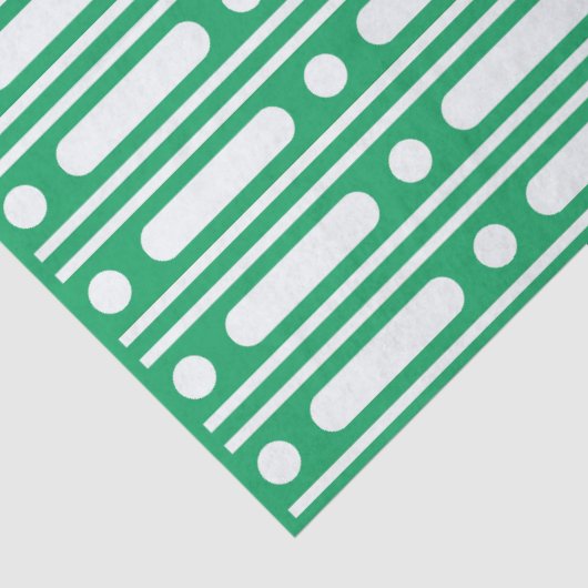 Bright Green Dot Border Decoupage Paper 薄葉紙 (詳細)