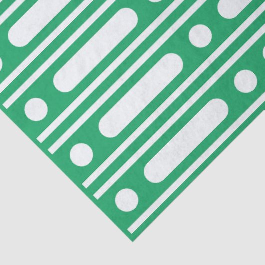 Bright Green Dots Border Decoupage Paper 薄葉紙 (詳細)