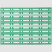 Bright Green Dots Border Decoupage Paper 薄葉紙 (正面)