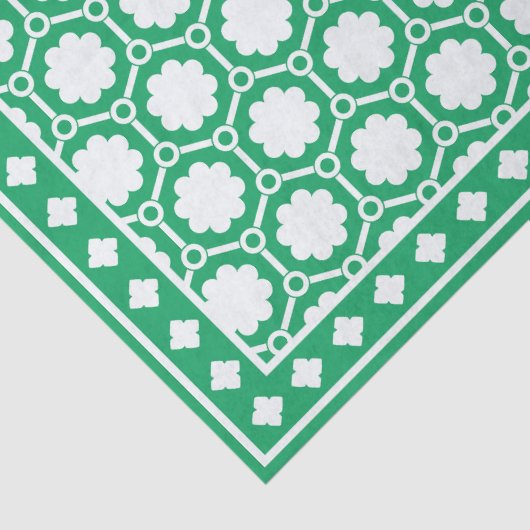 Bright Green Modern Bone Inlay Decoupage Paper 薄葉紙 (詳細)