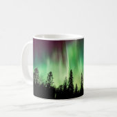Bright Green Northern Lightsフォトマグカップ コーヒーマグカップ (正面左)