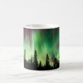 Bright Green Northern Lightsフォトマグカップ コーヒーマグカップ (中央)