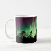 Bright Green Northern Lightsフォトマグカップ コーヒーマグカップ (左)