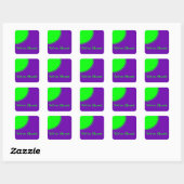 Bright Green Purple Weve発表 スクエアシール (シート)