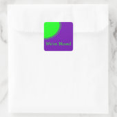 Bright Green Purple Weve発表 スクエアシール (バッグ)
