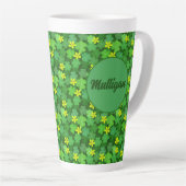 Bright Green Shamrock Coffee Mug カフェラテマグ (右アングル)