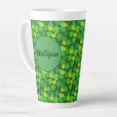Bright Green Shamrock Coffee Mug カフェラテマグ (左アングル)