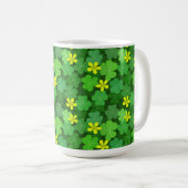 Bright Green Shamrock Coffee Mug コーヒーマグカップ (正面右)