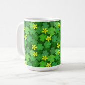 Bright Green Shamrock Coffee Mug コーヒーマグカップ (正面左)