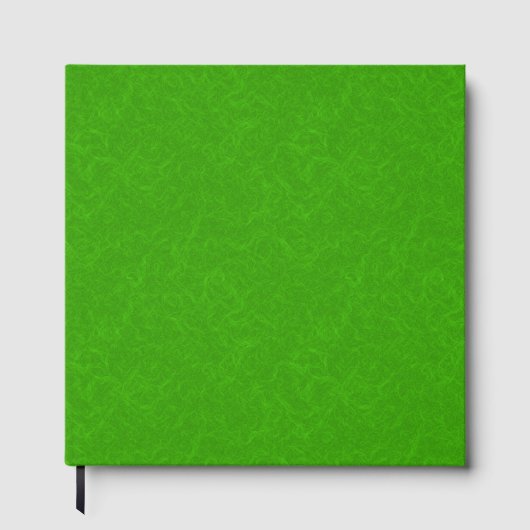 Bright green textured surface  swirling pattern ゲストブック (正面)