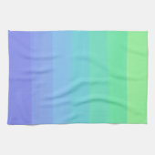 Bright Greens and Blues Gradient キッチンタオル (横)