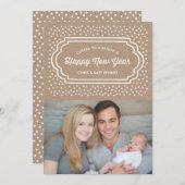 Bright & Happy New Yearsフォトカード シーズンカード (正面/裏面)