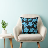Bright hawaiian seamless pattern with tropical hib クッション (椅子)