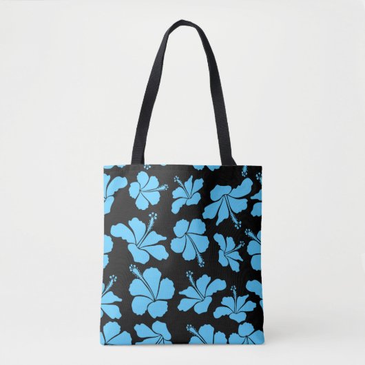 Bright hawaiian seamless pattern with tropical hib トートバッグ (正面)