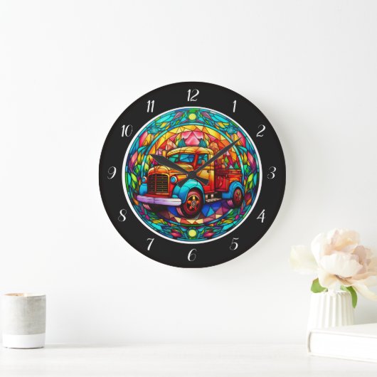 Bright Holiday Truck Wall Clock ラージ壁時計 (ホーム)