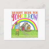 Bright Hope for Tomorrow Inspirational Postcard ポストカード (正面)