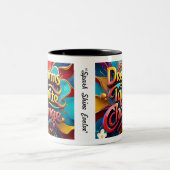 「Bright Horizons Ahead」(明るい地平線の前方) ツートーンマグカップ (中央)