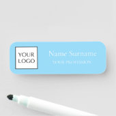 Bright Hot Pink Logo Promotional 名札 (インサイチュ)