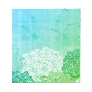 Bright Hydrangea開花 ノートパッド
