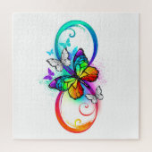 Bright infinity with rainbow butterfly ジグソーパズル (縦)