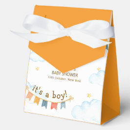 Bright It's A Boy Bear Airplane Sky Baby Shower フェイバーボックス