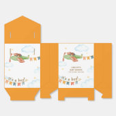 Bright It's A Boy Bear Airplane Sky Baby Shower  フェイバーボックス (見開き)