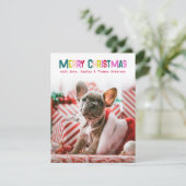 Bright & Joyful Merry Christmas Photo  シーズンカード (スタンド正面)