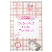 Bright Kawaii Kitty Art Calendar カレンダー (カバー)