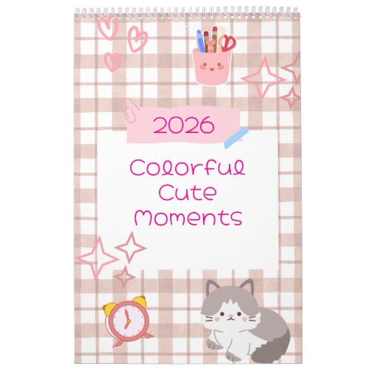 Bright Kawaii Kitty Art Calendar カレンダー (カバー)