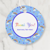 Bright Kids Rainbow Partyカラフルお願い フェイバータグ (裏面)