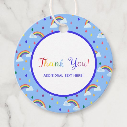 Bright Kids Rainbow Partyカラフルお願い フェイバータグ (正面)