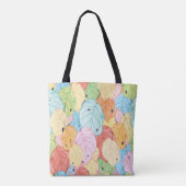 Bright Leafテクスチャ：自然インスパイア。 トートバッグ (裏面)