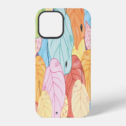 Bright Leafテクスチャ:自然インスパイア。 iPhoneケース (裏面)