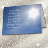 Bright Light Matthew 5:16カード カード