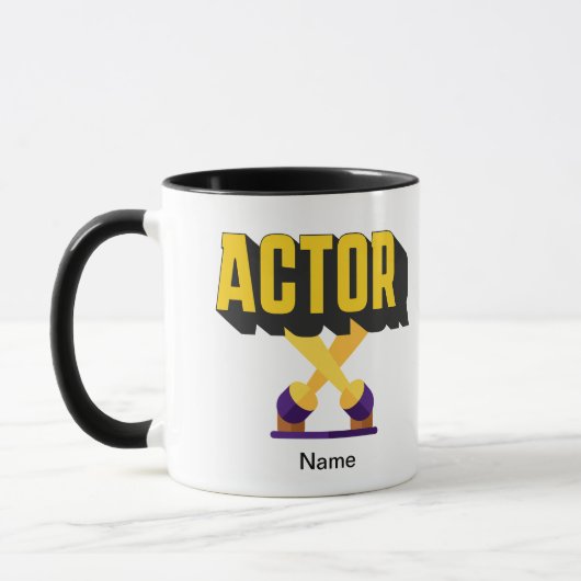 Bright Lightsはっきりした Actor Mag パーソナライズされた マグカップ (左)
