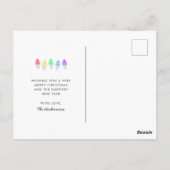 Bright Lightsフォト独身のホリデーポストカード ポストカード (裏面)